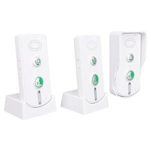 Swokely Rechargeable Wireless Intercom Unit, 2-Way Talking, 500 Meter Talking Distance, Power Saving, IP54 Water Resistance Rating, 2 Pcs, Suitable for Home, Office (White)