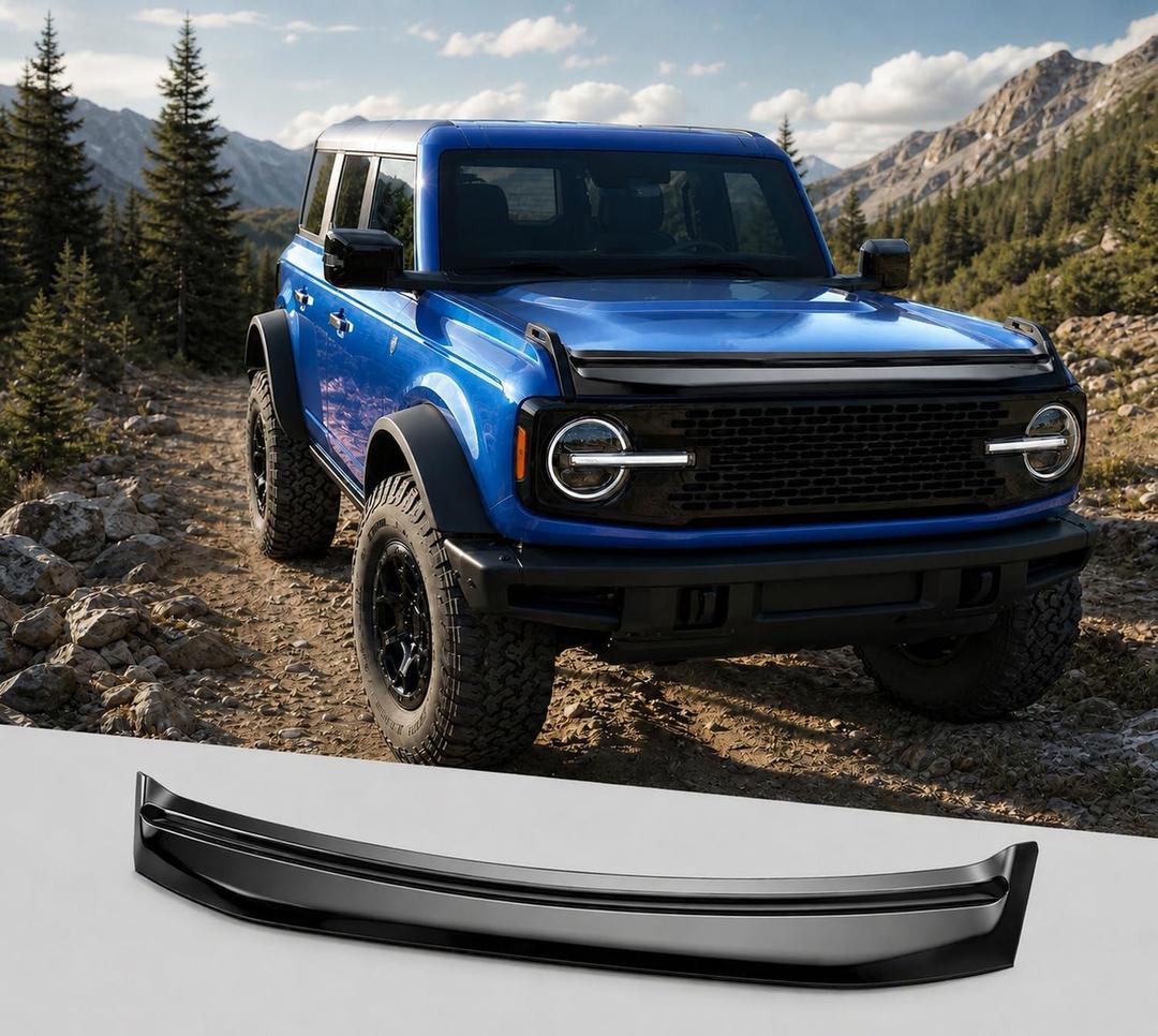 RFA Glossy Black Hood Deflector Protector Fit for Ford Bronco 2021-2026