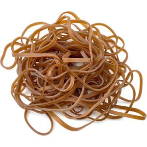 Quacc 50 PCS Large Rubber Bands Big Heavy Duty Elastic Bands, Natural Rubber Strong Thick Elastic Band for Home Office Supplies, Garbage Cans (6.3 x 0.15 inch)