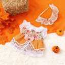 17cm Doll Clothes Set, Cute Orange Dress & Headband Kawaii Dolls Outfit Adorable Clothing Accessories for Girls & Collectors (No Doll)