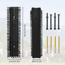 Livestock Scratch Brush With 8 ScrewsAnimal Back Scratching Brush for Cow,Cattle,Sheep, Horses,PigsMassage Grooming Tool (Black, 2pcs)
