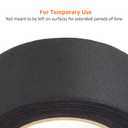 Amazon Basics No Residue, Non-Reflective Gaffers Tape for Photography and Filming, Removable Strong Adhesive for Cords, 3 inch x 90 feet, Black