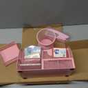 Pink Desk Accessories, 24Pcs Pink Office Supplies and Desk Organizers, with Tape Dispenser, Stapler, Staple Remover, Ect, Gift Box Packaging