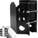Adjustable Heavy Duty BBQ Propane Tank Mounting Bracket, Cylinders Vehicle Tank Holder for 17/20/22 lb Propane Tanks with Anti-Wear Rubber Strip, Suitable for Truck, RV, Trailer, Camper