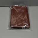 Large Bible Cover Case for Men Women, Mens Bible Covers Cases Leather Bible Cover Carrying Case for Women Men with Handle Zippered Bible Book Cover Holder Bag Case(Brown, L)