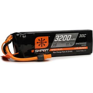 Spektrum Smart RC LiPo Battery Pack: 3200mAh 3S 11.1V 30C with IC3 Connector (EC3 Compatible), SPMX32003S30 , Black