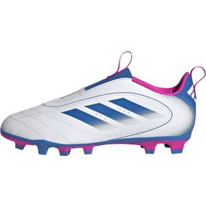 adidas Goletto IX Laceless Firm Multi Ground Sneaker, White/ Bright Royal/ Team Shock Pink, 1.5 US Unisex Little Kid
 
