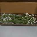8 Pcs Babys Breath Artificial Flowers, Baby Breath Flowers Artificial Bulk, Real Touch Babys Breath Babies Breath Long Stems, Fake White Gypsophila For Bonquet Vase Wedding Decor Flower Arrangement