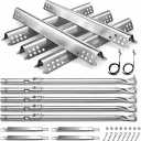 Utheer Grill Replacement Kit for Charbroil Performance 5 Burner 463347519 463347518 463275717 463243518, 475 4 Burner 463347017, 463673017, 463376018P2 Liquid Propane, Grill Burner Tubes, Heat Plates