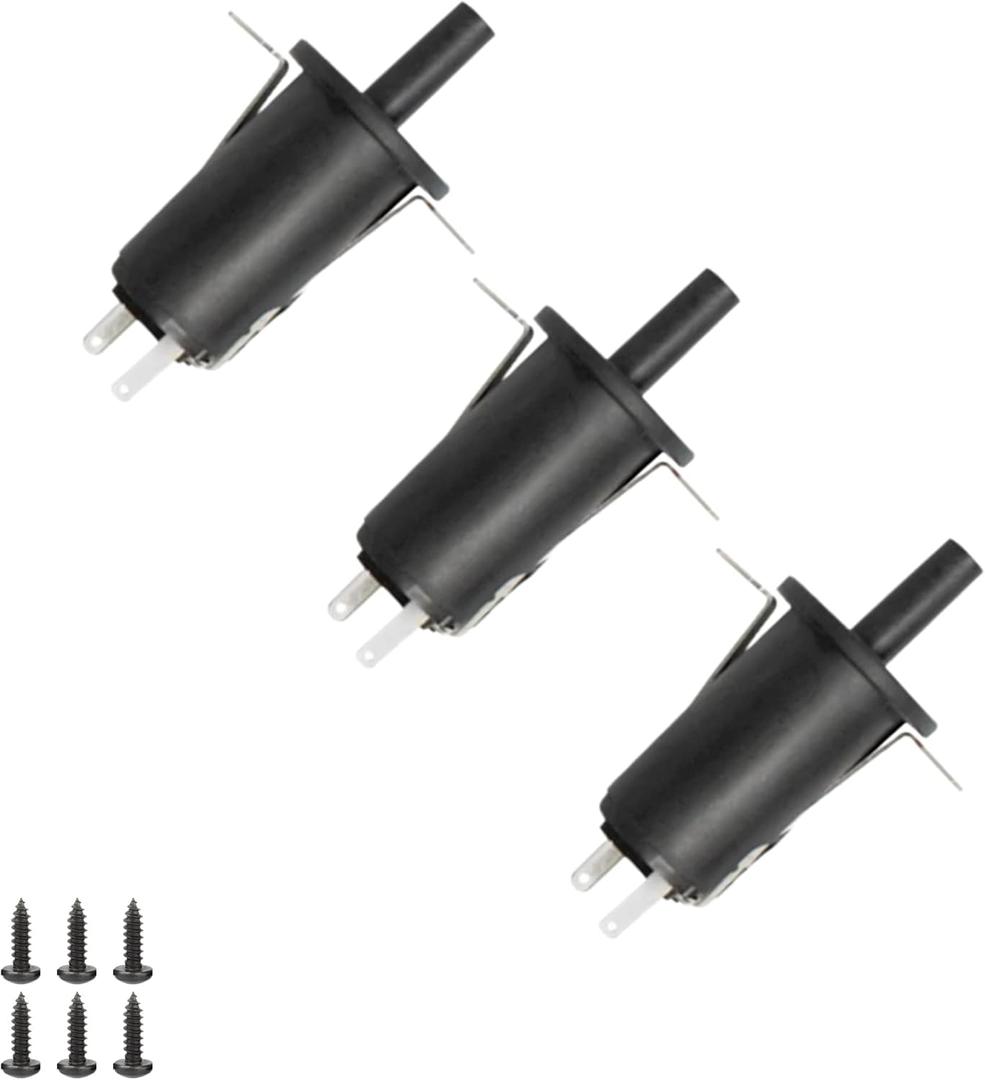3-pack 9904190041 - lid/door switch kit Replacement Part for Masterbuilt Gravity Series 560/800/1050 XL Digital Charcoal Grill + Smoker