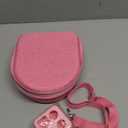 Hard Case Compatible with Yoto Mini (2024 Edition), 3-in-1 Travel Bundle: Silicone Cover + Case with Shoulder Strap (Fits Mini Player & Headphones) + Up to 10 Card Holder for YOTO Cards (Pink)