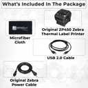 Zebra ZP450 Thermal Label Printer 4x6 Direct Thermal Shipping Label Printer, USB Barcode & Address Label Maker for Small Business, Warehouse & Online Sellers 