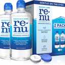 Renu Contact Lens Solution, Advanced Formula, Multi-Purpose Solution with Lens Case, Gently Cleans, Disinfects, Moisturizes & Hydrates Soft Lenses for All-Day Comfort, 12 Fl Oz (Pack of 2)