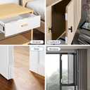 3 x Weather Stripping Door Seal Strip, 118'' Foam Weatherstripping Window Sealer Winter, Door Soundproofing Self Adhesive Window Door Insulation Strip for Exterior Door, Draft Stopper Gap Filler (White)