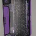 Keyboard Case for iPad Air 11-inch & 10.9-inch (Air 5th/4th Gen) and iPad Pro 11-inch (1st–4th Gen), 360° Rotating Clear Case with Trackpad, 7-Color Backlit, LCD Power Display, Pencil Holder, Purple
