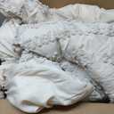 Bedsure Tufted Boho Comforter Set California King Size - Beige Boho Bed Set, GentleSoft 3 Pieces Farmhouse-Style Embroidery Bedding, Gifts for Woman, Soft Jacquard Comforter for All Seasons