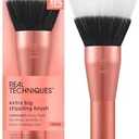 Real Techniques Extra Big Stippling Brush, Large Makeup Brush for Liquid & Cream Foundation, BB/CC Cream, Skin Tints, XL Oversized Brush, Cruelty-Free, Synthetic Bristles, 2 Pack