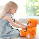 HollyHOME Plush Teddy Bear Stuffed Animal Small Plush Teddy Bear Toys for Children Girlfriend Family Congratulations Baby Shower Birthday Orange 10 inch