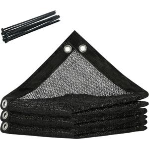 Royal Shade 50% Black Shade Cloth 8FT x 16FT Mesh Tarp with Grommets for Garden Patio, Plant Shading, Greenhouse, Pergola, Chicken Coop, Dog Kennel, Lawn (We Make Custom Size)