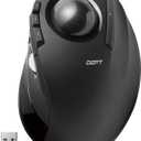 ELECOM DEFT Trackball Mouse, 2.4GHz Wireless, Finger Control, 8-Button Function with Smooth Tracking, Ergonomic Design, Optical Gaming Sensor, Windows11, macOS (M-DT2DRBK)