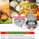 Saltlas Deep Fryer Pot (F), 11"/4.4Qt (4.2 L) Extra Large Tempura Frying Pot with Lid, 304 Stainless Steel Fry Pot with Fahrenheit Thermometer and Oil Drip Drain Rack