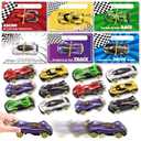 OCHIDO Valentines Day Cards for Kids with Die-Cast Racing Cars, 24 Packs Valentines Day Gifts for Kids Classroom Exchange, School Class Prizes, Valentines Party Favors for Boys and Girls
