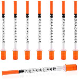 1ml Syringe with 30Ga 1/2in Needle, Individually Wrapped, Pack of 100