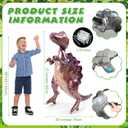 Vinsot 8 Pack 39 Giant Inflatable Dinosaur Toy for Birthday Party Decorations 3D Dinosaur Balloons Self Standing Dino Aluminum Foil Balloons for Garden Jungle Party Gift Photo Prop Supplies(Classic)