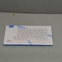 OMOTON 2.4G Wireless Keyboard, Ultra-Slim Compact Mini Keyboard with Type-C & USB-A Receiver, Compatible with Desktop Laptop Tablet PC Smart TV and Windows 11/ 10/ 8/ 7 - Grey