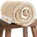 Heated Blanket - Full Size Electric Blanket with 6 Heating Levels & 10 Hour Auto Off, ETL Certified (72x84 Inch Yellow)