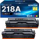 E-Z Ink 218A with Chip Compatible for HP 218A Toner Cartridges 4 Pack 218X Toner for HP Color LaserJet pro MFP 3301fdw Toner 3301cdw 3201dw 3301sdw Printer Ink Set W2180A W2180X (BCMY)