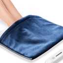 Luxurious Electric Foot Warmer, 35" x 20", 9 Foot AC Cord, 4 Heat Settings, Automatic shutoff