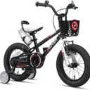 Glerc Rover Kids Bike, 14 Inch Boys Bike for 2-9 Years Old Children, Kids Bicycle with Water Bottle & Basket & Training Wheels, Multiple Colors, 14 Inch