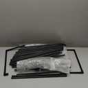 SONGMICS Shoe Rack, 3-Tier Shoe Organizer, Metal Storage Shelf, Upright or Upside Down, for 20-24 Pairs, Stackable, for Entryway, 11.8 x 46.1 x 21.7 Inches, Black ULSA033B01