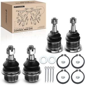 A-Premium Set of 4, Front Upper & Lower Ball Joints Kit, Compatible with Chevrolet Silverado 1500 & 1500 Classic, Tahoe, Suburban, Express 1500 & 2500, Avalanche, GMC Yukon, Sierra, Cadillac Escalade