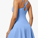 Heathyoga Tennis Dresses for Women Athletic Dress with Shorts Underneath Workout Dress with Pockets Summer Golf Outfits, L