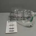 Skyapex Shower Caddy Over the Door Organizer: Bath Rack Hanging Over Glass with Hooks  Storage Shelf Inside Bathroom for Shampoo  Sliver