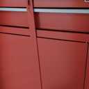 5-Drawer Rolling Tool Chest with Lock, Detachable Tool Cabinet Cart with Wheels, High Capacity Locking Tool Cart Organizer for Garage, Workshop Warehouse Storage​ Red