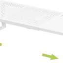 Expandable Adjustable Stackable Kitchen Organizer, Spice Rack, Metal Pantry Storage Shelves Racks, Counter Shelf for Cabinets, Countertop, Cupboard (1 Pack/Large/White)