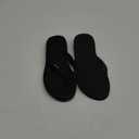ONCAI Women's Flip Flops Comfortable Summer Beach Thong Sandals for Women with Cushion Walking Arch Support Yoga Mat Indoor Outdoor Soles (11, Black)