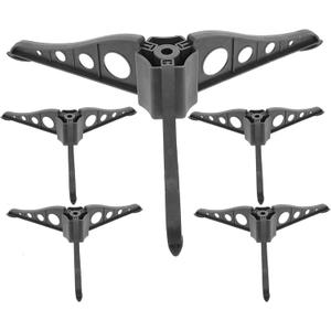 FOMIYES Christmas Tree Stand, 6Pcs Plastic Artificial Christmas Tree Stand Christmas Tree Holders Stands for Xmas Tree, Black Replacement Xmas Tree Stand Base for Artificial Trees