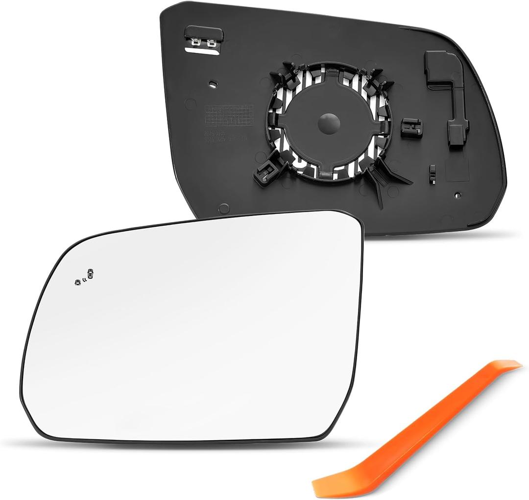 BSD Compatible with 2024 2025 Ford Ranger Driver Side Mirror, Left Side Mirrors Replacement Glass with Blind Spot, Heated