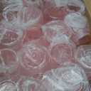 Suclain 50 Pcs Plastic Wine Glasses Pink Ribbed Stemless Wine 14oz Vertical Design Unbreakable Cups for Outdoor Indoor Vintage Elegant Champagne Whiskey Glasses for Christmas Party Wedding