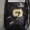 Uygafly Belt Bag Crossbody Bags for Girls Women - Gifts for 8 9 10 11 12 13 Year Old Girl - Teen Birthday Gifts - Small Waist Packs Trendy Kids Fanny Pack - Initial White G, Black Bag