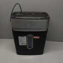 BONSEN Shredder for Home Office, 4 Gallons 8-Sheet Cross Cut Credit Card Shredder, Small Paper Shredder for Home Use, High Security Level P-4, ETL Certification (S3101) (Black)