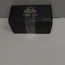 Veecom Whiskey Glass Set of 2, 10 oz Crystal Whiskey Glasses Thick Bottom Bourbon Gifts for Men, Old Fashioned Rocks Glasses Tumbler for Scotch, Cocktail, Father's Day Gifts for Men (Glass Set 2)