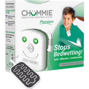 Chummie Premium Bedwetting Alarm for Deep Sleepers - Award Winning, Clinically Proven System with Loud Sounds, Bright Lights and Strong Vibrations, Green