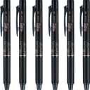 Pilot FriXion Clicker pen 1.0mm, Erasable Gel Pens, Bold Point, 6 pack (Black)