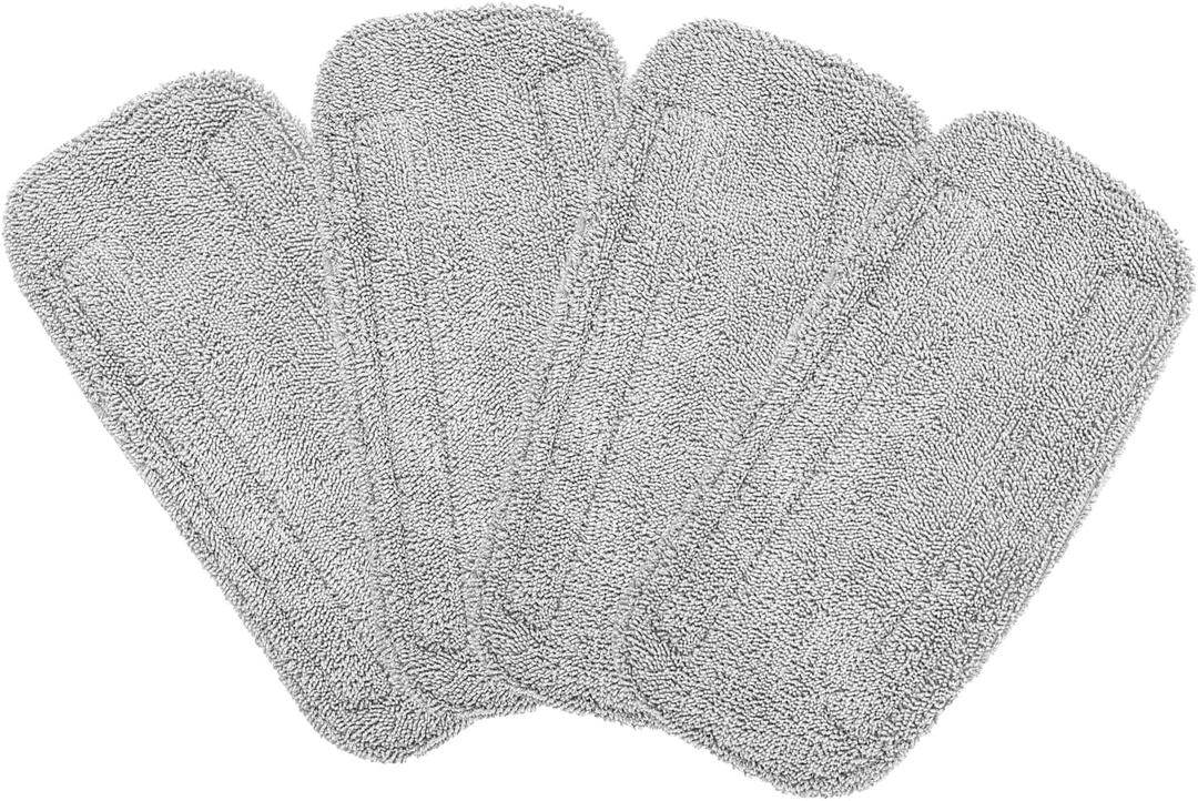 4 Packs Replacement Mop Pads Compatible with GorFanty Steam Mop GF-6610B/GF-6610/ Neugo NE033 NE033M/ Mxnsewr Steam Mop, Washable, Reusable Microfiber Steam Mop Cloth
