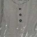 Wrangler Men's Short Sleeve Recycled Slub Jersey Workwear Henley T-Shirt size M